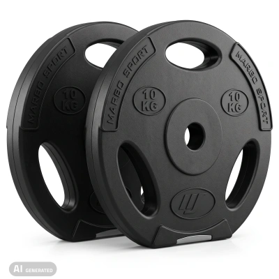 2 x 10 kg Composite Weight Plates Set - Marbo Sport