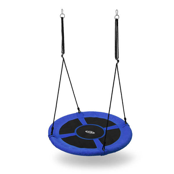 Stork's nest hanging swing Ø100 cm BLUE - NILS