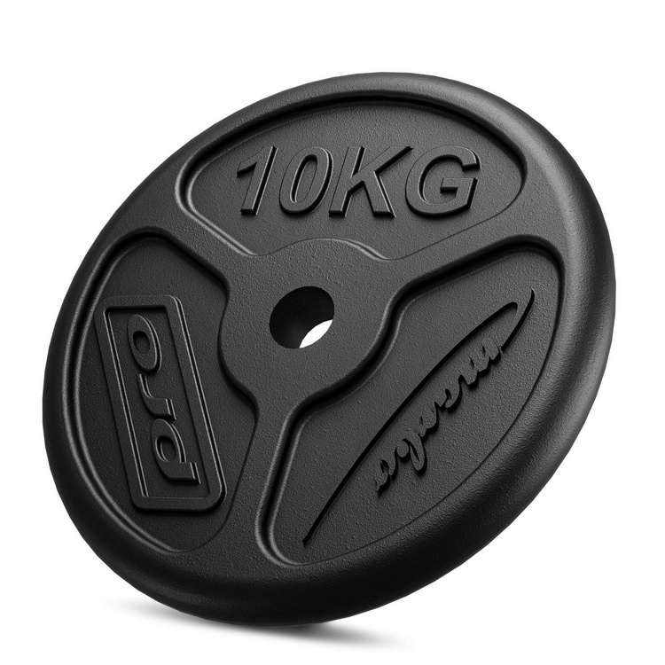 Cast iron weight plates slim set 30 kg / 2 x 10 kg + 2 x 5 kg - Marbo Sport