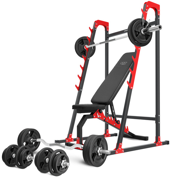 Set MH8 | Adjustable bench MH-L114 + Multi rack MH-S204 - Marbo Sport