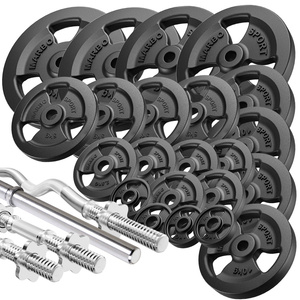 Set of reinforced grips and weights 172 kg - Marbo Sport