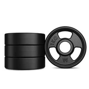 Cast iron rubberized disc 1 kg with ø31 mm bore MW-O1G-Kier - Marbo Sport