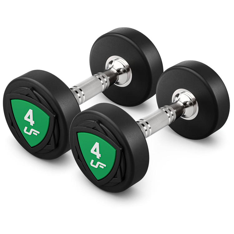 Set of polyurethane dumbbells 1-10kg (increments of 1 kg) 110 kg with dumbbell rack UR-S005– UpForm
