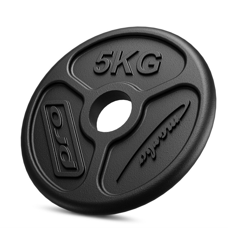 Set 55kg | Olympic barbell 180 cm + slightly curved curl bar 120 cm + weight plates 4x5kg, 2x2.5kg, 4x1.25kg - Marbo Sport