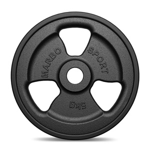 Cast iron rubberized disc 5 kg with ø31 mm bore MW-O5G-kier - Marbo Sport