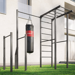 Outdoor ladder + pull-up bar with bag holder + handrails for dips (long) MO-Z5 - Marbo Sport