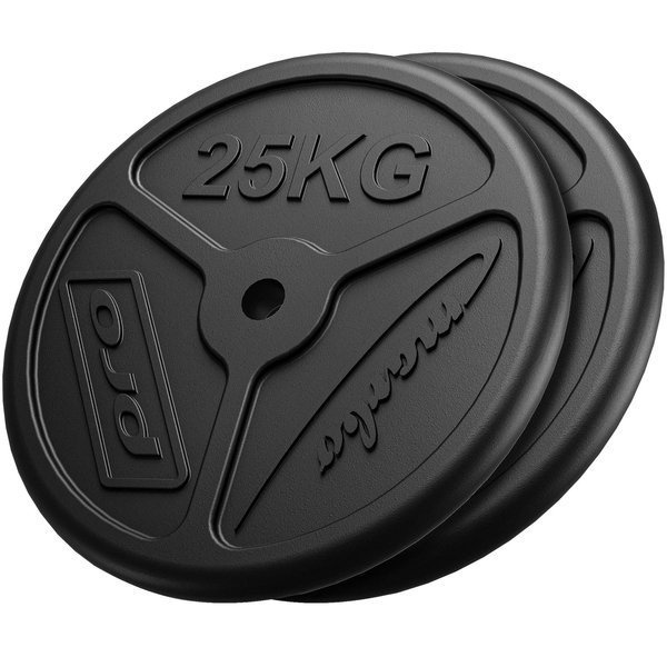 Cast iron weight plates slim set 50 kg / 2 x 25 kg - Marbo Sport