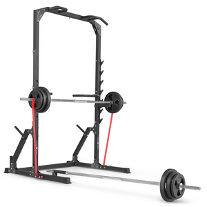 Squat half-rack with pull up bar with rack and dip station + landmine attachment  MS-U115 2.0 - Marbo Sport